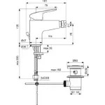 Ceraflex Baterija sa Fleksibilnim Perlatorom  - B1718AA