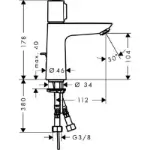 Talis Baterija za Lavabo 71750000