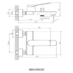 Slavine I Luna baterija za kadu HB6209620C